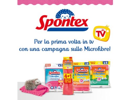 Spontex: on air lo spot Tv dedicato ai panni in microfibra