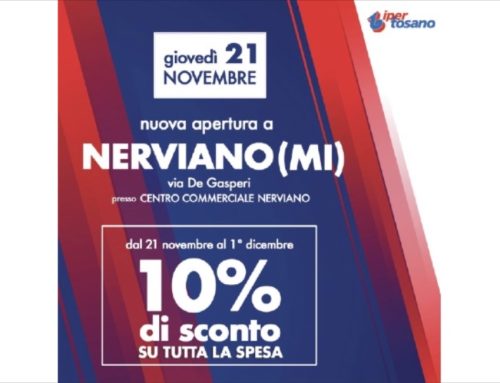 Iper Tosano apre nel centro commerciale di Nerviano (Mi) il 21 novembre