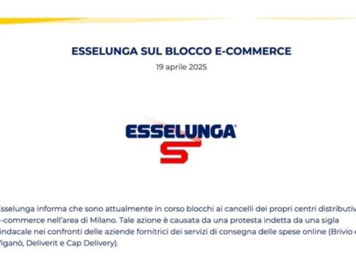 Sciopero corrieri Esselunga (2) – L’insegna lamenta “gravi disservizi ai clienti” e valuta la cassa integrazione per 750 addetti