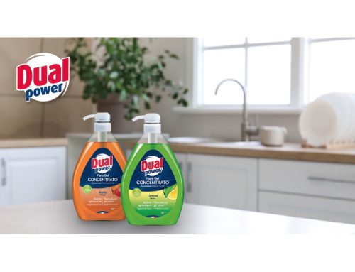 Dual Power presenta le sue linee Detergente Piatti concentrato e Orizon