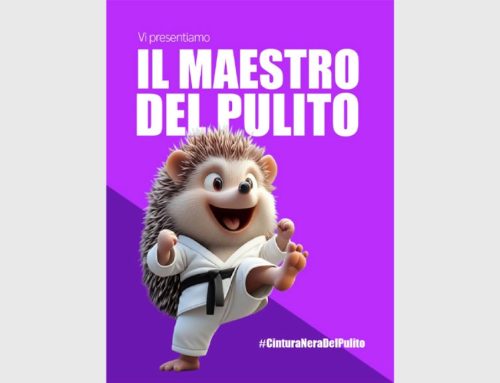 Spontex: la mascotte diventa il Maestro del Pulito per la campagna Grasso Stop